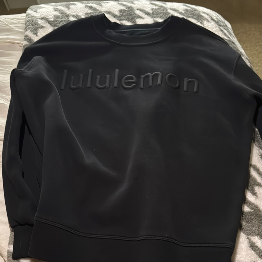 lululemon athletica Black Crewneck Sweater